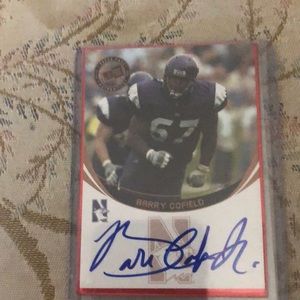 Barry cofield auto football card